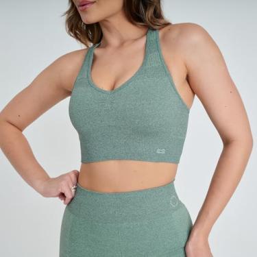 Imagem de Top Feminino Marcio May Sports Firenze Verde Mescla