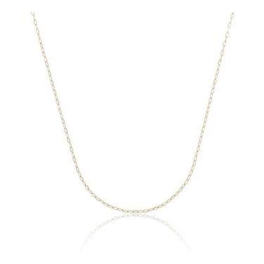 Imagem de Corrente Feminina Americana 45cm 0,8mm Ouro 18k 750 Amarelo