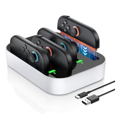 Imagem de NEWDERY 4 Controller Charging Dock for Nintendo Switch 2 Joy Con