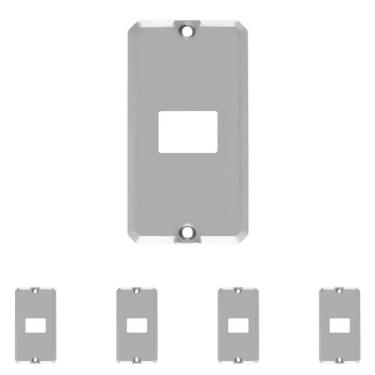 Imagem de 5 Tampa Condulete Alumínio Tomada Rj Medida 3/4 Sieg