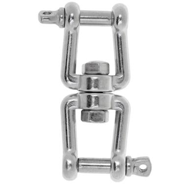 Imagem de Manilha Inox Dupla Reta Com Destorcedor 6Mm