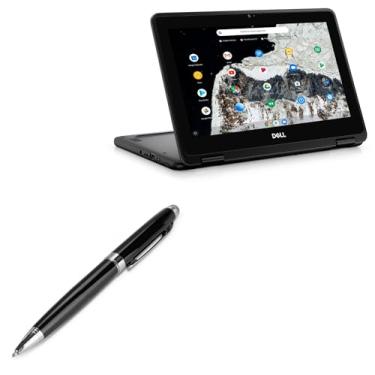 Imagem de BoxWave Caneta Stylus compatível com Dell Chromebook 11 2 em 1 3100 (P30T) - EverTouch Meritus capacitive Styra, Stylus capacitiva com caneta esferográfica - Preto