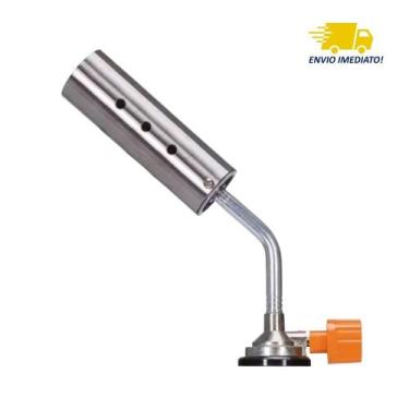 Imagem de Maçarico Portátil Maxchama Turbo Lança Chama Regulador Adaptavel Cozin