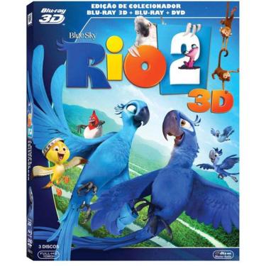 Imagem de Rio 2 Blu-ray 2d+3d+dvd Edição de Colecionador (Com Luva)