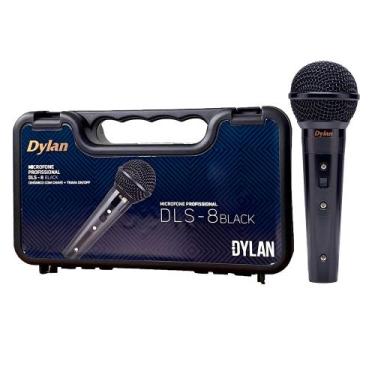 Imagem de Microfone Dylan DLS-8 De Mão Com Fio Black, UNICA, U