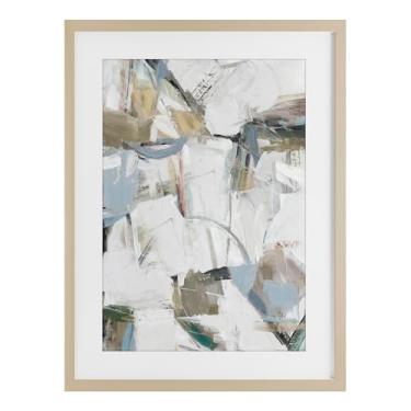 Imagem de Stupell Industries Impressão emoldurada de bétula abstrata de ressonância colorida sob vidro por Hannah Dawson, 50 x 35 cm