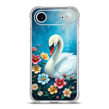 Imagem de Beaucov Capa para phtrd2, flores cisne na água, proteção contra quedas, à prova de choque, capa protetora de corpo inteiro TPU resistente a arranhões