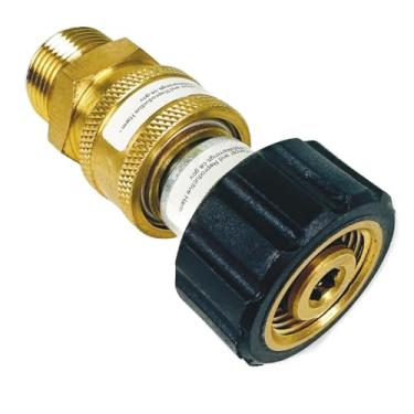 Imagem de Blu Shield Kit de conexão rápida de mangueira de alta pressão PWA001 - Acopladores resistentes de 4.000 PSI para mangueira, bomba e pistola de pulverização, sem vazamento, acessórios de lavadora de