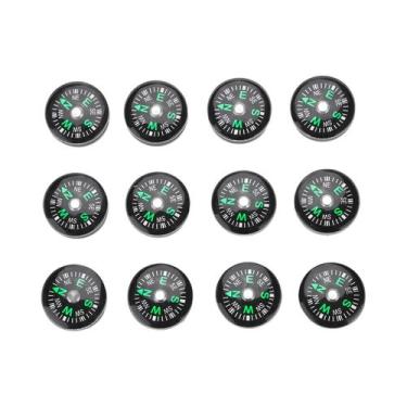 Imagem de Bússola Mini Pocket De 20mm Com Óleo, Conjunto De 12 Peças Para Caminh