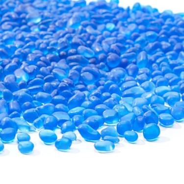 Imagem de Keedolla 400 g Azul Peixes Pedras Cascalho Aquário Seixos de Vidro Pedras Mármores, Enchimento de Vaso de Vidro do Mar Decorações Pequenas Pedras de Vidro para Artesanato DIY, Aquário e Jardim