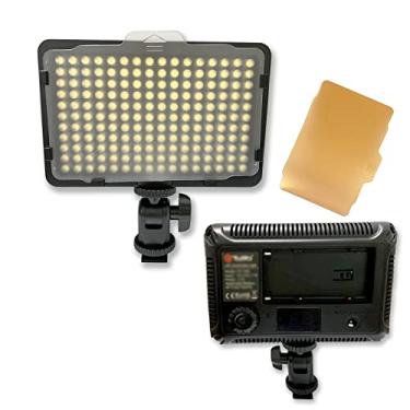 Imagem de Iluminação de câmera digital SLR – 176 ultrafina, regulável, foto/vídeo de estúdio, painel de lâmpada de câmera de vídeo LED com filtros de cores para Nikon, Canon, Panasonic, tripé, DSLR (sem