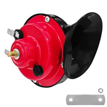 Imagem de QBOONPT Buzina superalta 300DB para caminhão, buzina dupla de caracol elétrico à prova d'água de 12 V, substituição automática de buzina de tom alto baixo para caminhão, barco, trem, barco, carros