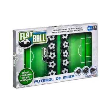 Imagem de Futebol de Mesa Jogo de Botão Flat Ball Brinquedo Multikids - BR2010
