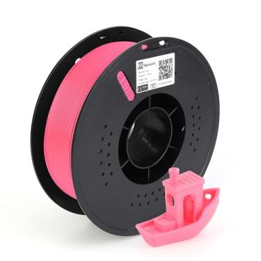 Imagem de 22 Network Filamento de impressora 3D PLA 1,75 mm, carretel de 1 kg (1 kg), precisão dimensional ± 0,02 mm, serve na maioria das impressoras FDM (vermelho rosa)