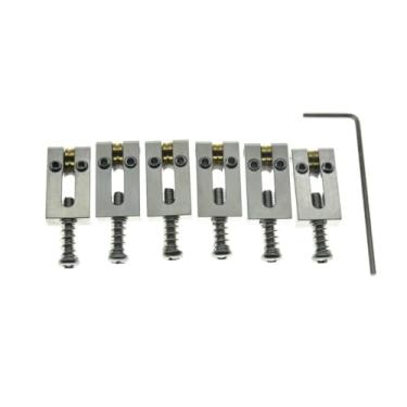 Imagem de KAISH Selim de rolo de ponte de guitarra de aço inoxidável premium para Stratocaster/Telecaster 10,8 mm de largura