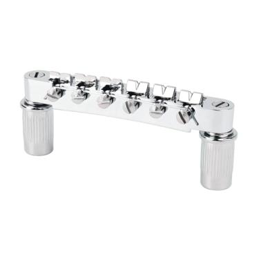 Imagem de Banworks Ponte de selim para guitarra elétrica Tune-O-Matic Bridge 52,5 mm (2-1/40.6 cm) espaçamento de cordas para guitarras Epiphone EPI LP Les Paul/SG Style JT/GDQQ-03 cromadas