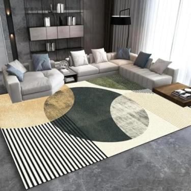 Imagem de Tapete grande de luxo para sala de estar, decoração de casa, sofá, área, tapetes, 200x300, tapete de quarto, capacho lavável (80x120 cm/4)