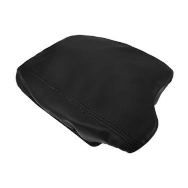 Imagem de Unifizz Capa preta de couro PU para console central de carro protetor de braço capa de substituição para Honda Accord 9th 2013-2017 pontos pretos capa de descanso de braço