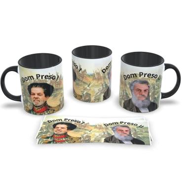 Imagem de Caneca de Porcelana Memes de Politicas Dom Preso 1 e 2