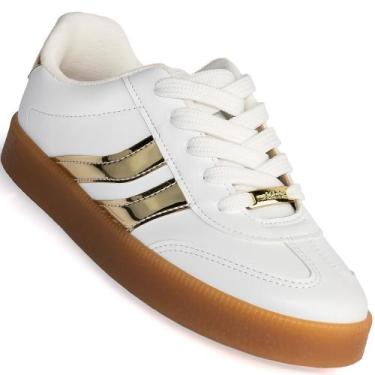 Imagem de Tênis Molekinha Menina Infantil Casual Original 2582-102, Dourado, 33