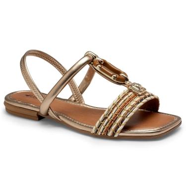 Imagem de Sandália Rasteira Mississipi MF302 Feminina - Bege