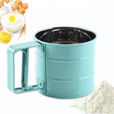 Imagem de Manual de cozinha de sifter de farinha de aço inoxidável