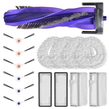 Imagem de Aymthgt Kit de acessórios de substituição para aspirador de pó Narwal Freo X Ultra, 1 pacote com escova principal, 2 filtros, 2 sacos de poeira, pacote com 4 esfregões, 6 escovas laterais