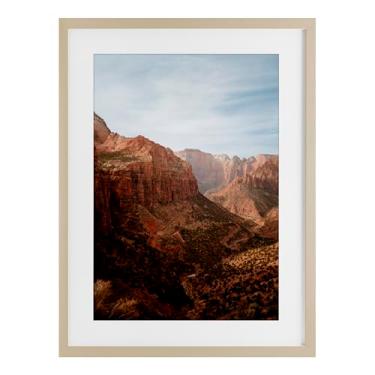 Imagem de Stupell Industries Impressão emoldurada de tirar o fôlego Zion Canyon View Birch sob vidro, design por Jade Sharp Photo, 23 x 17