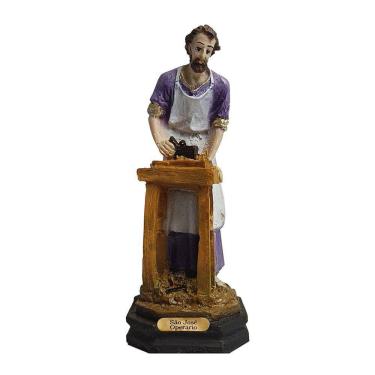 Imagem de Imagem de São José Operário de Resina Nacional 13 cm