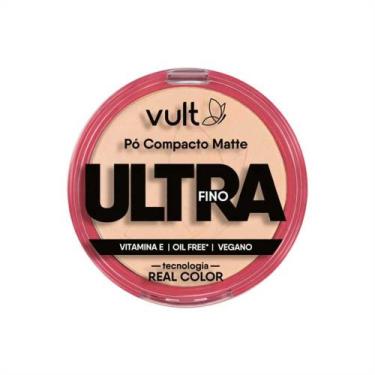 Imagem de Pó Compacto Facial Matte Ultra Fino Cor 02 V410 Make Vult 9g