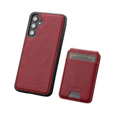 Imagem de Capa De Telefone De Couro Com Carteira Magnética Para Samsung Galaxy S