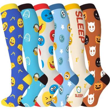 Imagem de Meias de compressão Bropite Halloween 20-30 mmHg com suporte de circul