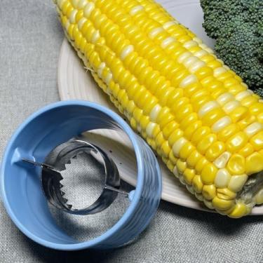 Imagem de Debulhador de Milho Manual - Removedor de Grãos em Aço Inoxidável e Plástico (AZUL)