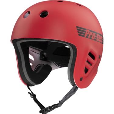 Imagem de Pro-Tec Capacete de wakeboard de corte completo, ideal para wakeboarding, caiaque, rafting ou kitesurf, GG - vermelho brilhante fosco