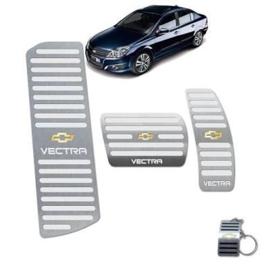 Imagem de Pedaleira automático + descanso vectra 2006 2011 aço inox - JR PARTS