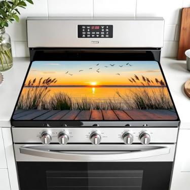 Imagem de AOHMPT Coberturas superiores de fogão elétrico: 76 cm × 53 cm capa protetora de fogão expande a área do balcão, cozinha (MAI-G255175-8M)