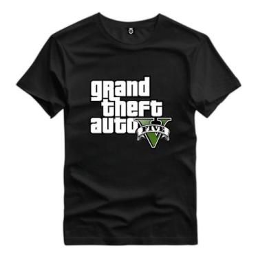 Imagem de Camisa Masculina Premium Estampada Gta V Algodão Estilosa - Versitz, P