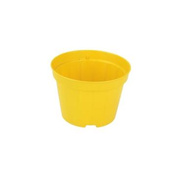 Imagem de 50 vasos plasticos pote 11 Coloridos - Para cactos suculentas 430ml (Amarelo)