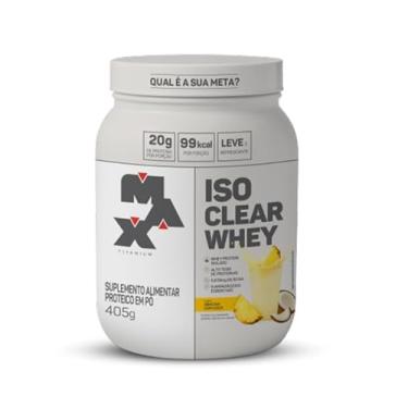Imagem de Max Titanium Iso Clear Whey, Abacaxi c/Coco - Pote 405g