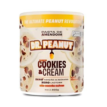 Imagem de Pasta de Amendoim Dr. Peanutt Cookies and Cream 600g – Com Whey Protein Isolado, Zero Açúcar, Sem Glúten e Lactose