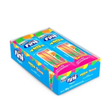 Imagem de Fini Mini Balas De Gelatina Tubes Twister Cítrico Com 12 Unidades