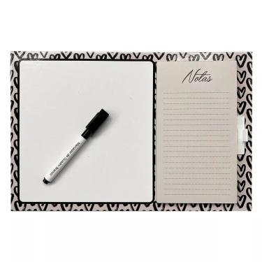 Imagem de Quadro Magnético com Bloco Adesivo Coração School Basics