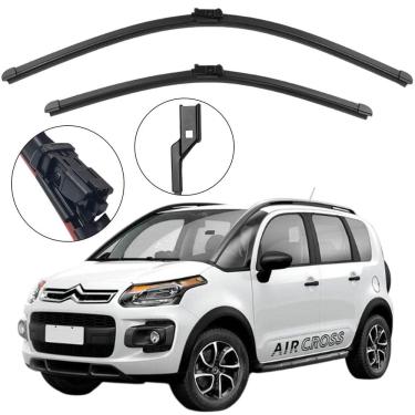 Imagem de Kit Palheta Dianteira Aircross 2011 a 2015 Limpador de Parabrisa de Silicone