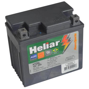 Imagem de Bateria Moto Dafra Super 100 Heliar Htz6l Powersports Selada