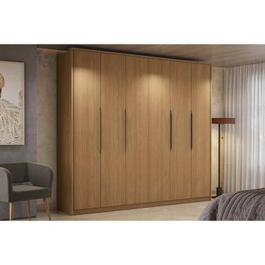 Imagem de Guarda Roupa Casal 6 Portas E 4 Gavetas T581 Canela - Kappesberg