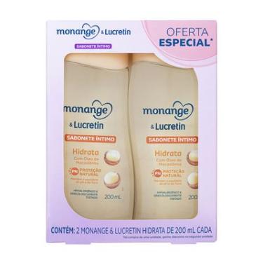 Imagem de Sabonete Líquido Íntimo Monange & Lucretin Hidrata 200ml C/2