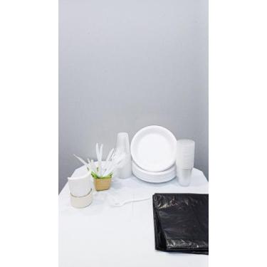 Imagem de Kit Festa Descartável "Churrasco" 50,100 e 150 Pessoas Refeição + Copo