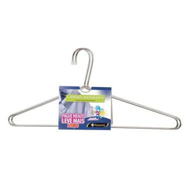 Imagem de Cabide Tintureiro Cromado Organização Roupa Armario - Kit com 2 unidad