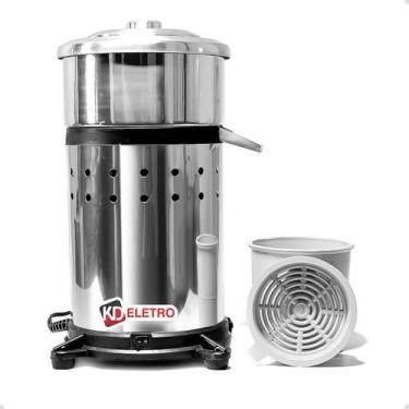Imagem de Espremedor de Sucos Inox Grande Bivolt Extrator Suco de Laranja Frutas