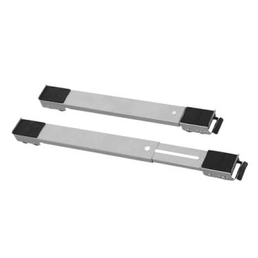 Imagem de Suporte Universal de Alumínio De Base Com Rodinha Para Geladeira Fogão E Máquina De Lavar Lousa Base Carrinho (Kit1-Branco)